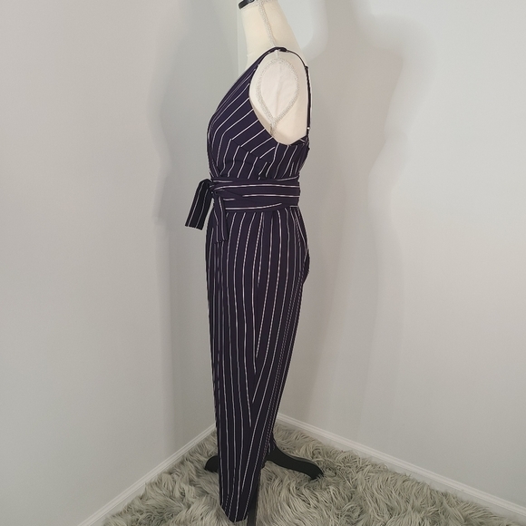 NWT ASOS Wrap Jumpsuit Navy Size 10 - Picture 4 of 14